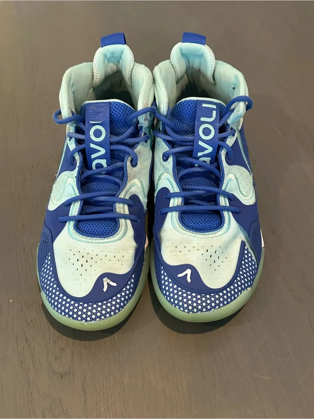Avoli Mid Volleyball Sneakers Blue Mint Women’s Size 10.5 Court Sneakers